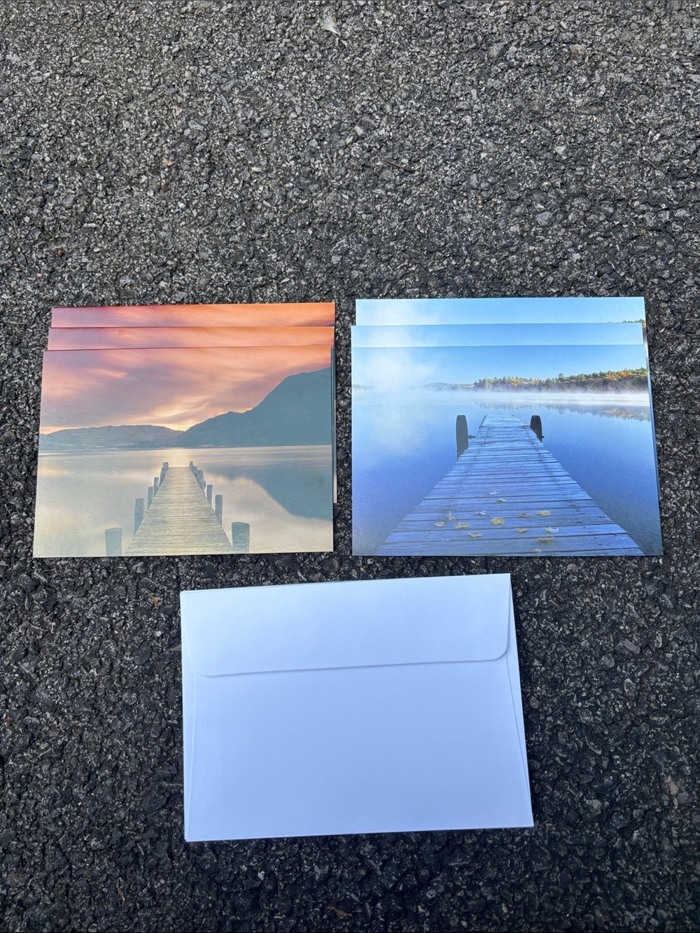 ~BUNDLE ONLY~VTG Ronnie Sellers Photographic Note Cards & Envelopes 6 Lakes/Dock
